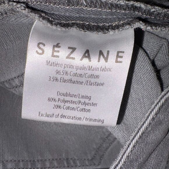 Sezane Grey Denim Jeans Women's Size 28 Boho Trendy Everyday basic - Picture 7 of 9